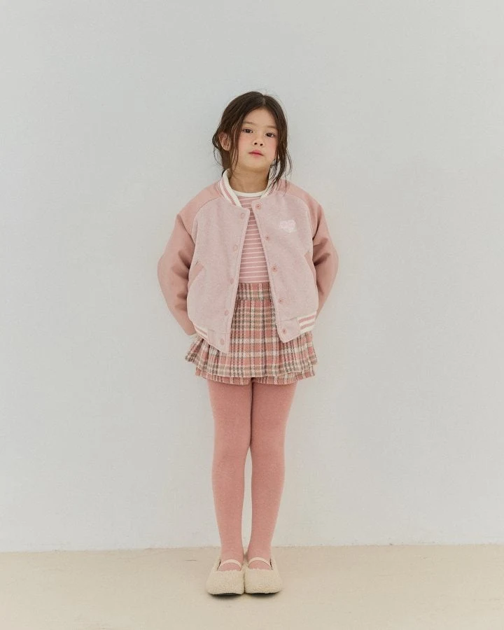 Bonaloi - Korean Children Fashion - #magicofchildhood - Embroidered Varsity Jumper - 6