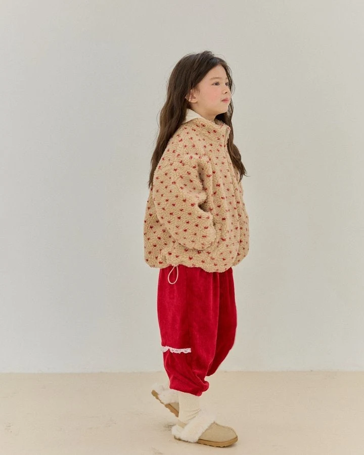 Bonaloi - Korean Children Fashion - #minifashionista - Hidden Lace Jogger Pants - 6