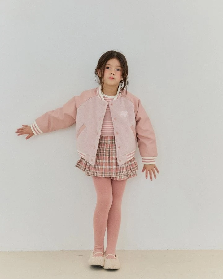 Bonaloi - Korean Children Fashion - #minifashionista - Embroidered Varsity Jumper - 7