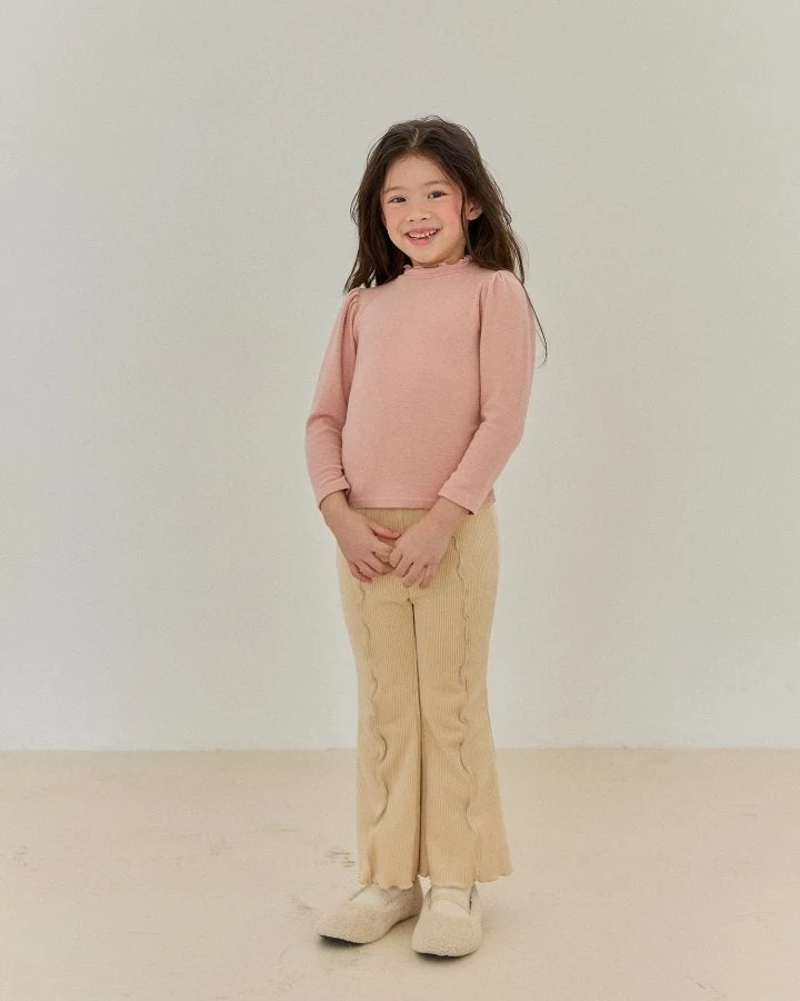 Bonaloi - Korean Children Fashion - #minifashionista - Cozy Wave Turtleneck Tee - 4