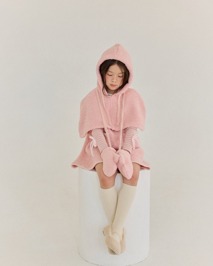 Bonaloi - Korean Children Fashion - #prettylittlegirls - Bubble Hood Cape - 7