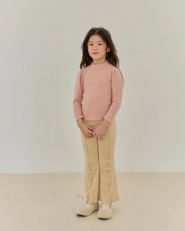 Bonaloi - Korean Children Fashion - #todddlerfashion - Cozy Wave Turtleneck Tee - 5