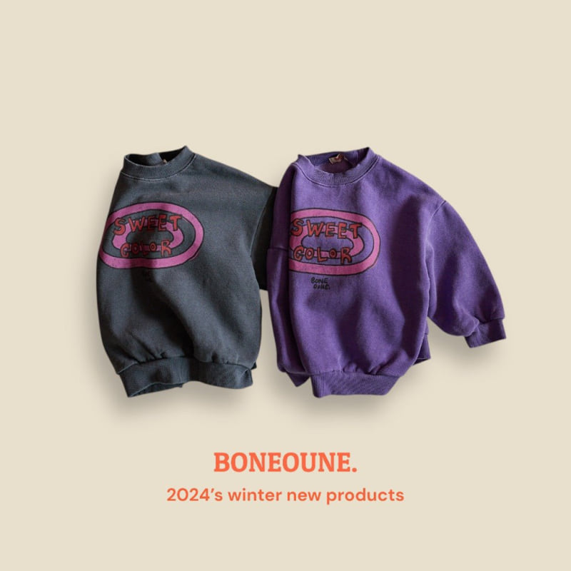 Boneoune - Korean Children Fashion - #Kfashion4kids - Sweet Color Fleece Sweatshirt