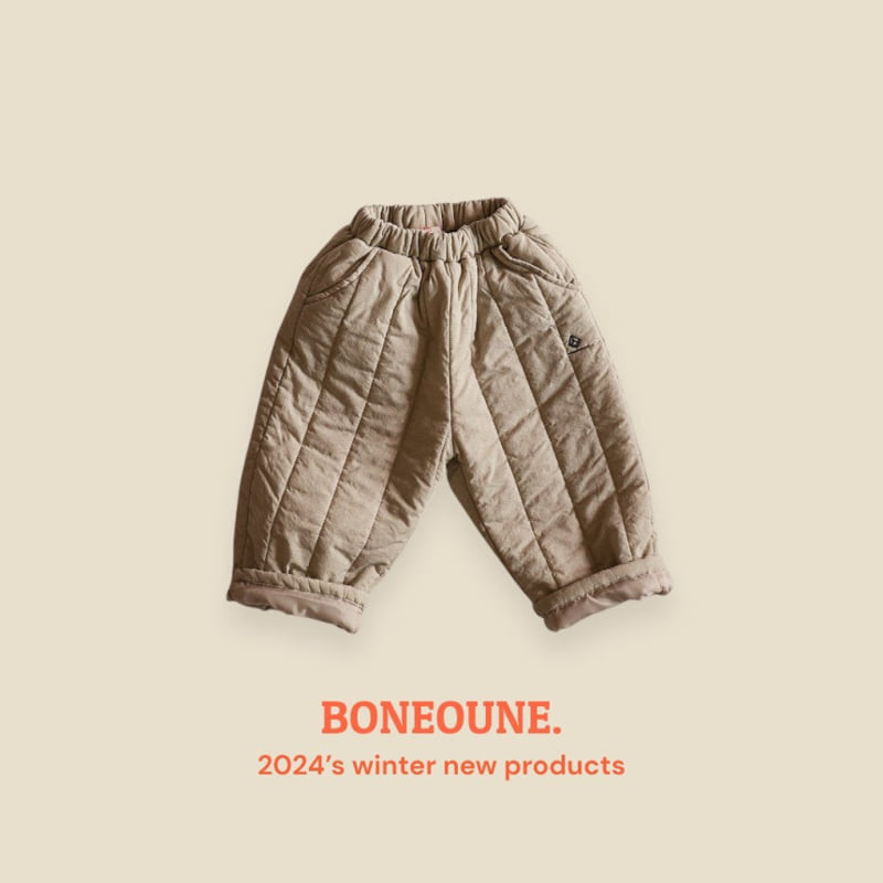 Boneoune - Korean Children Fashion - #Kfashion4kids - Pigment Vertical Quilted Pants - 5