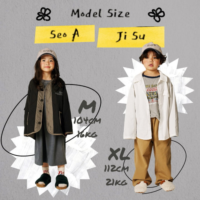 Boneoune - Korean Children Fashion - #Kfashion4kids - Fleece Roll-up Jeans - 9