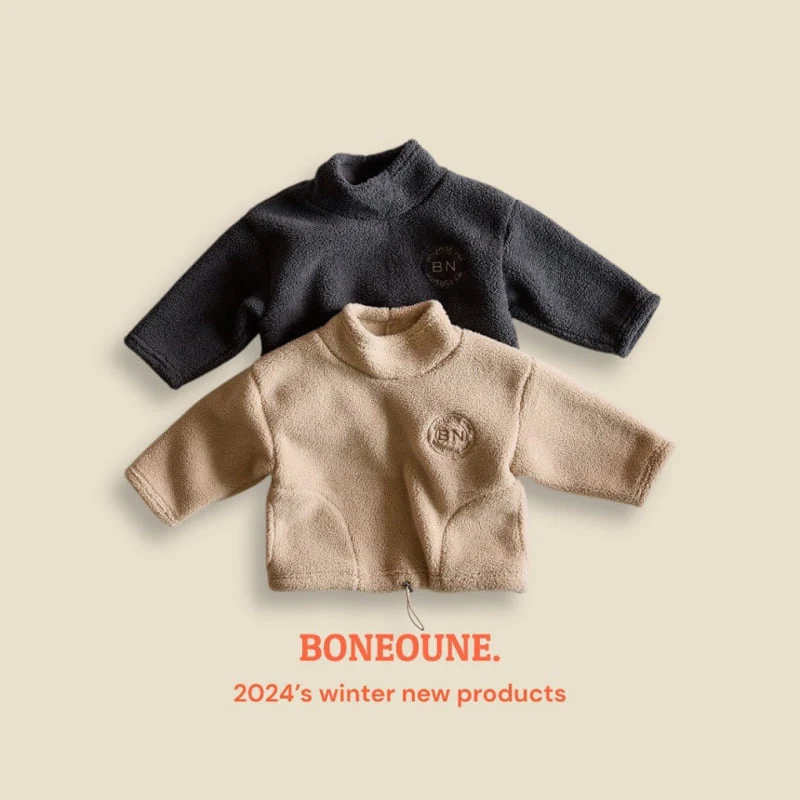 Boneoune - Korean Children Fashion - #childofig - Popo Fleece Top - 2