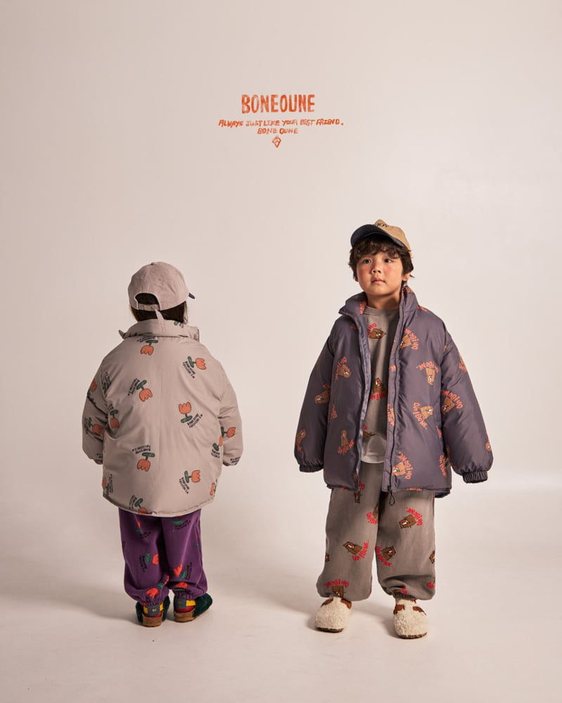 Boneoune - Korean Children Fashion - #childofig - Wink Cheetah Padded Jumper - 7