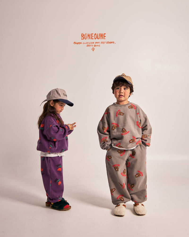 Boneoune - Korean Children Fashion - #childofig - Wink Cheetah Fleece Jogger Pants - 10