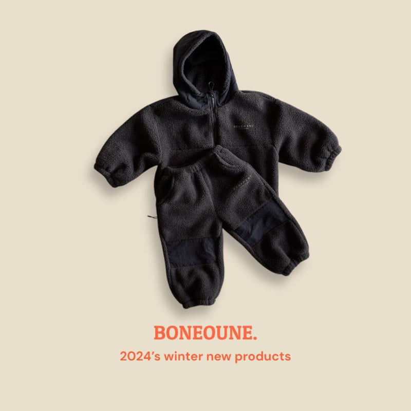 Boneoune - Korean Children Fashion - #childofig - Mega Fleece Hoodie Anorak - 7