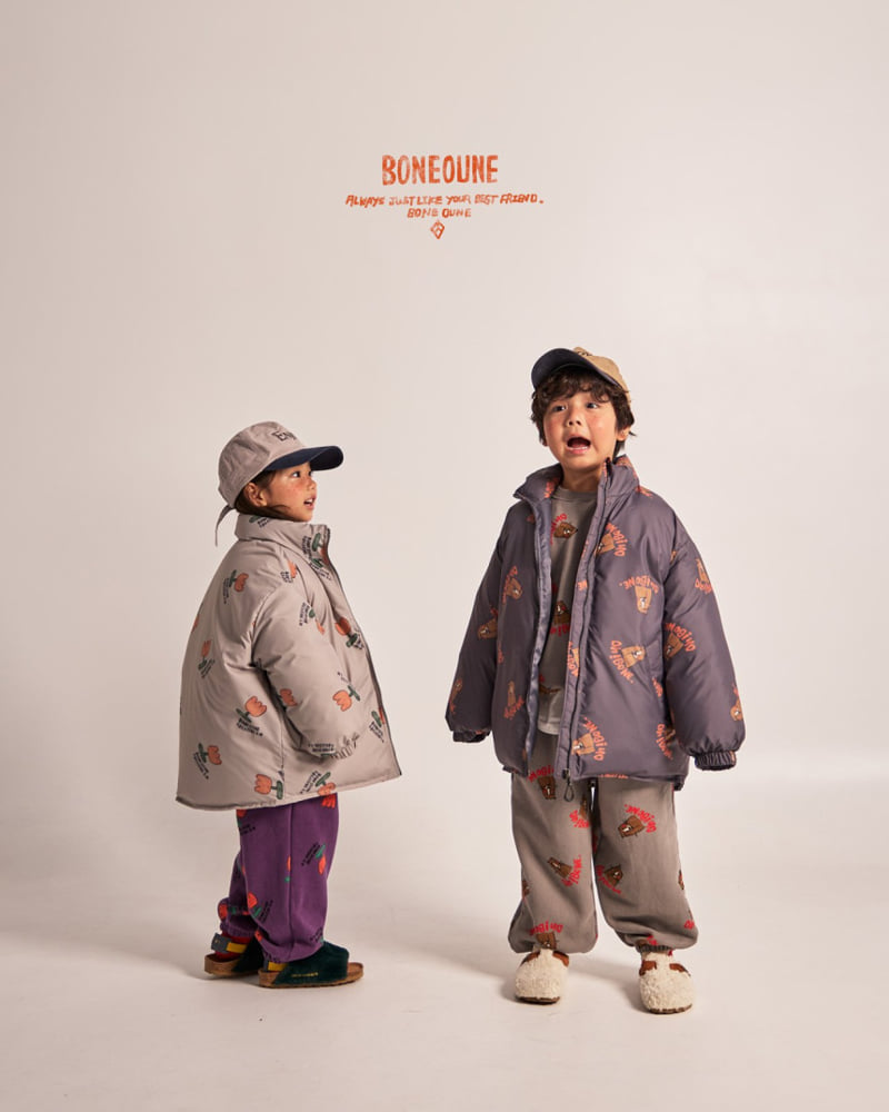 Boneoune - Korean Children Fashion - #childrensboutique - Wink Cheetah Padded Jumper - 8