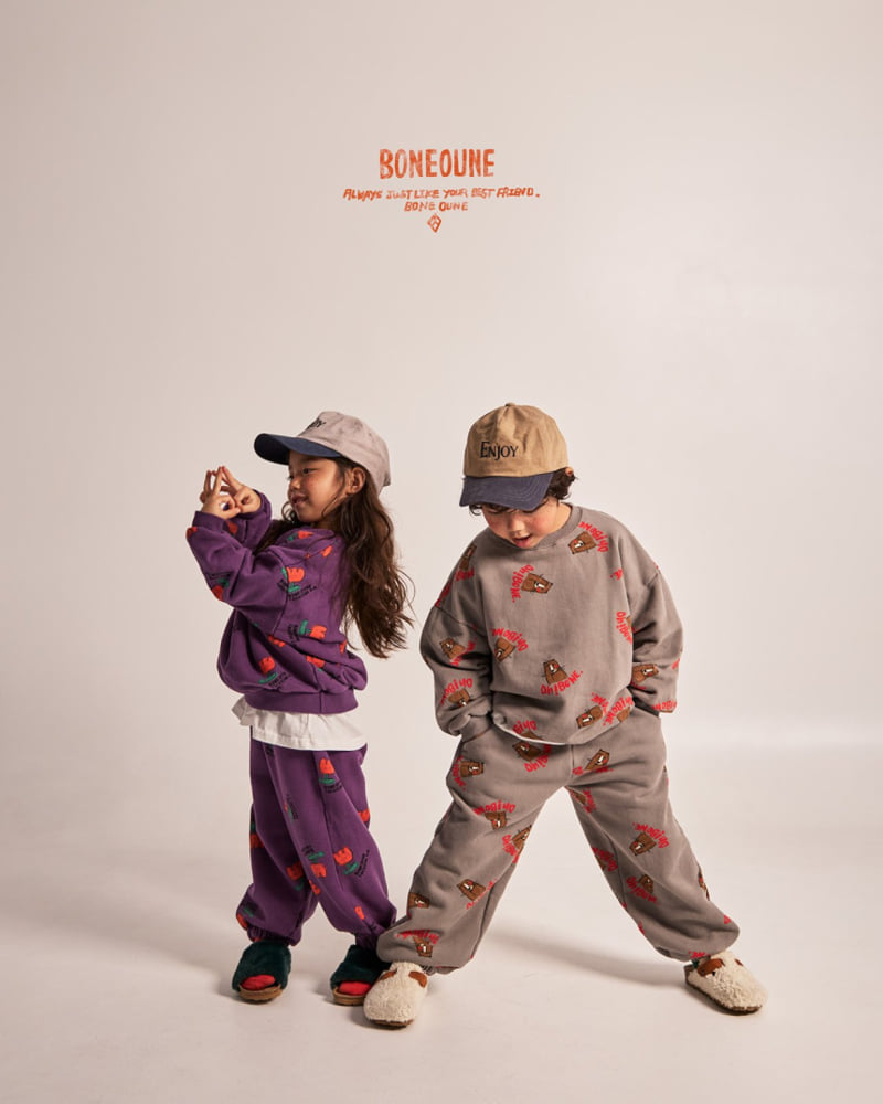 Boneoune - Korean Children Fashion - #childrensboutique - Wink Cheetah Fleece Jogger Pants - 11