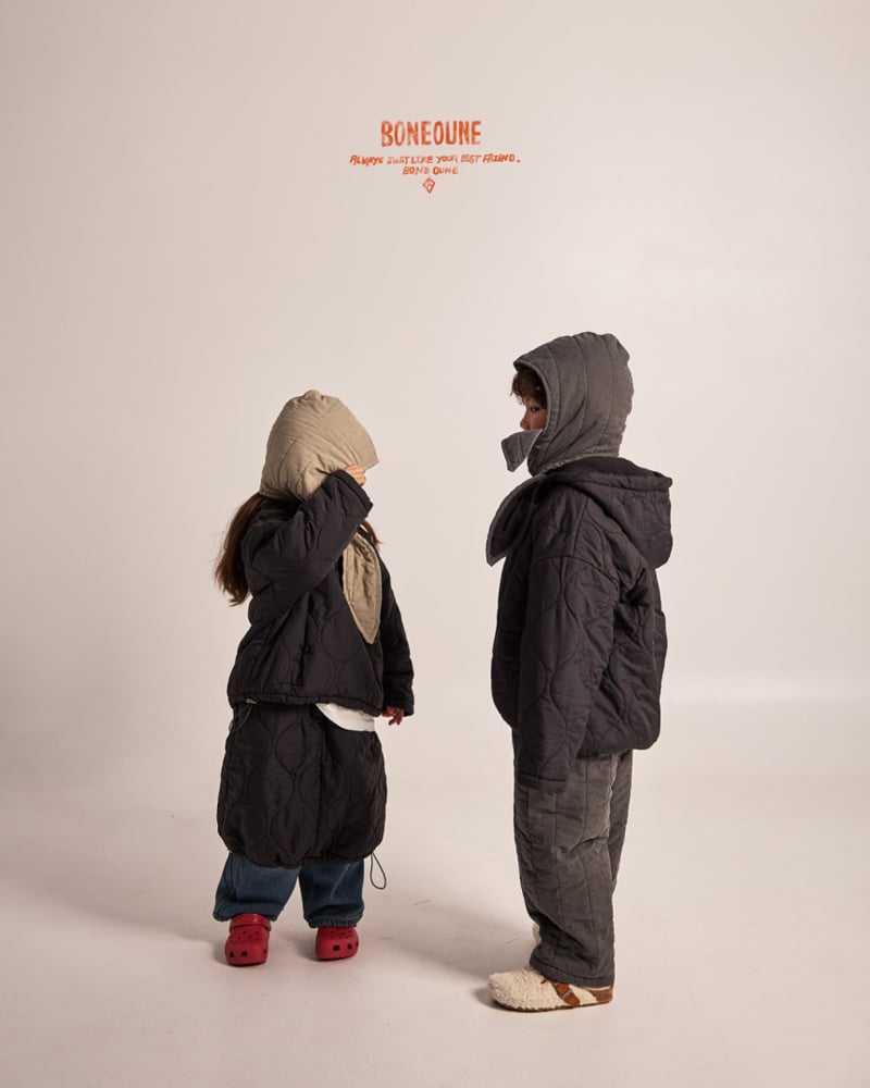 Boneoune - Korean Children Fashion - #childrensboutique - Arpo Padded Anorak - 11