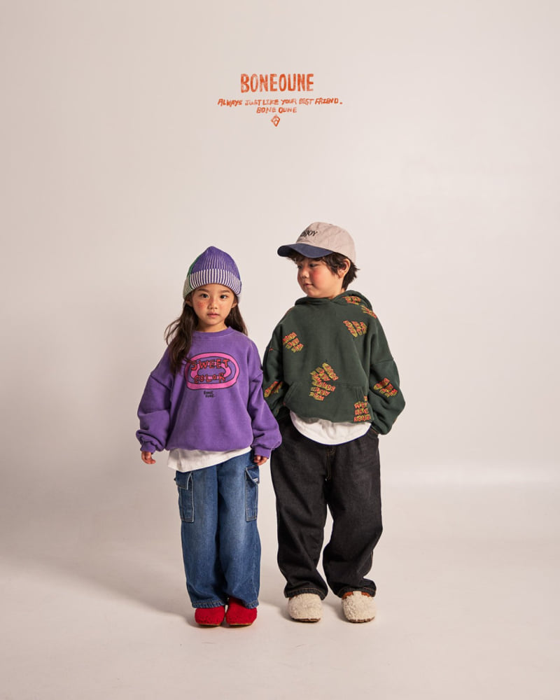 Boneoune - Korean Children Fashion - #designkidswear - Sweet Color Fleece Sweatshirt - 9