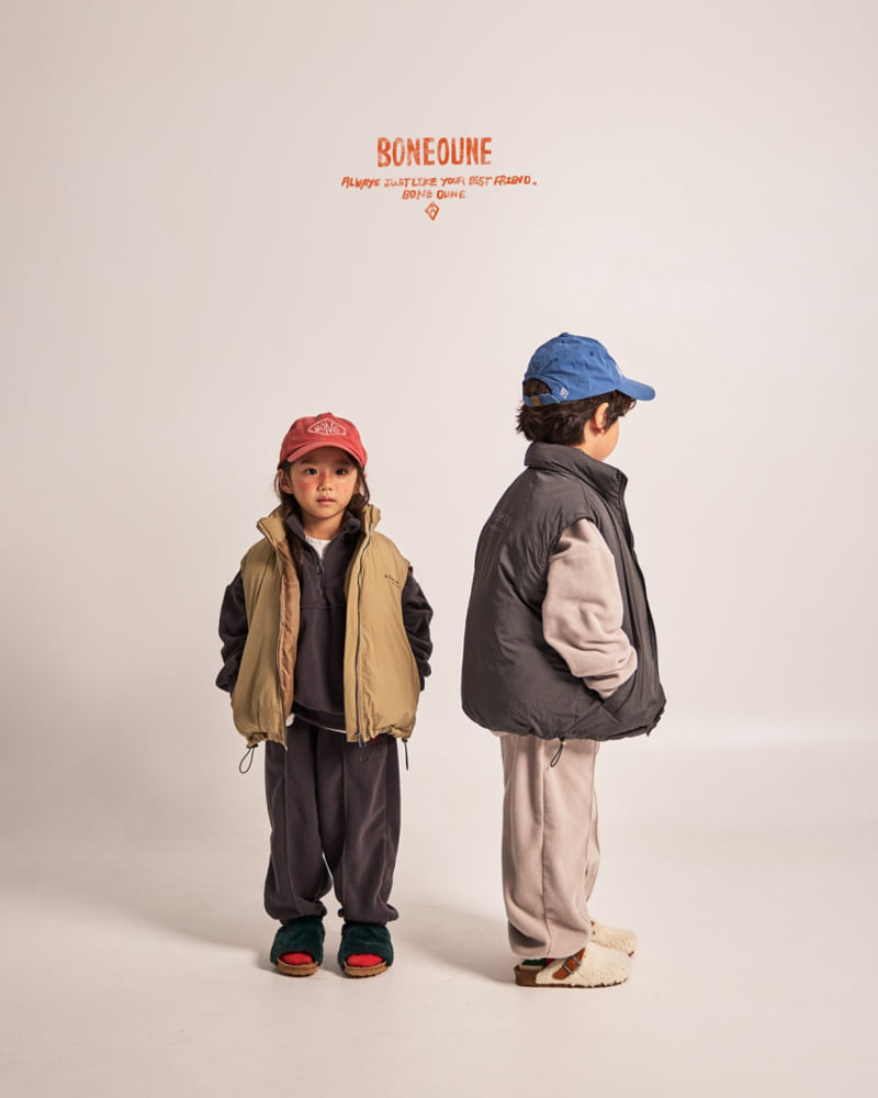 Boneoune - Korean Children Fashion - #designkidswear - Melting Fleece Half Zip-up - 6