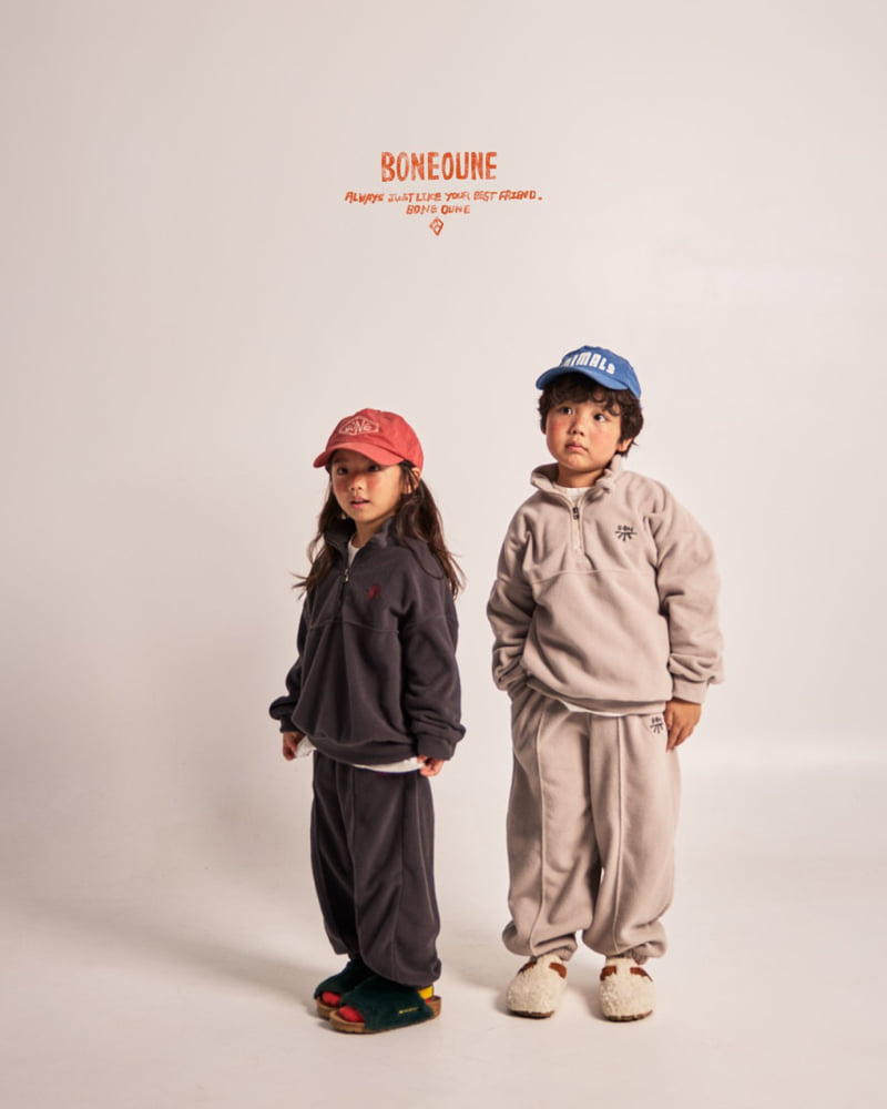 Boneoune - Korean Children Fashion - #discoveringself - Melting Fleece Half Zip-up - 7