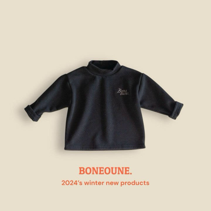 Boneoune - Korean Children Fashion - #discoveringself - Tail Fleece Turtleneck Tee - 3