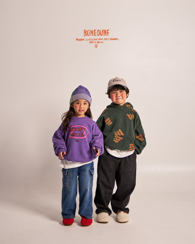 Boneoune - Korean Children Fashion - #fashionkids - Sweet Color Fleece Sweatshirt - 11