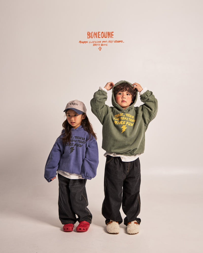 Boneoune - Korean Children Fashion - #fashionkids - Winter Easy Bonding Jeans - 10