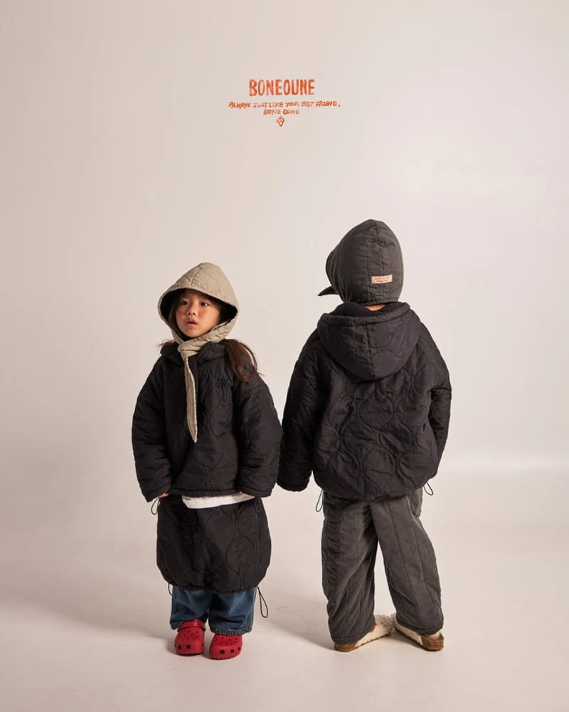 Boneoune - Korean Children Fashion - #discoveringself - Drop Rabbit Hood Warmer - 4