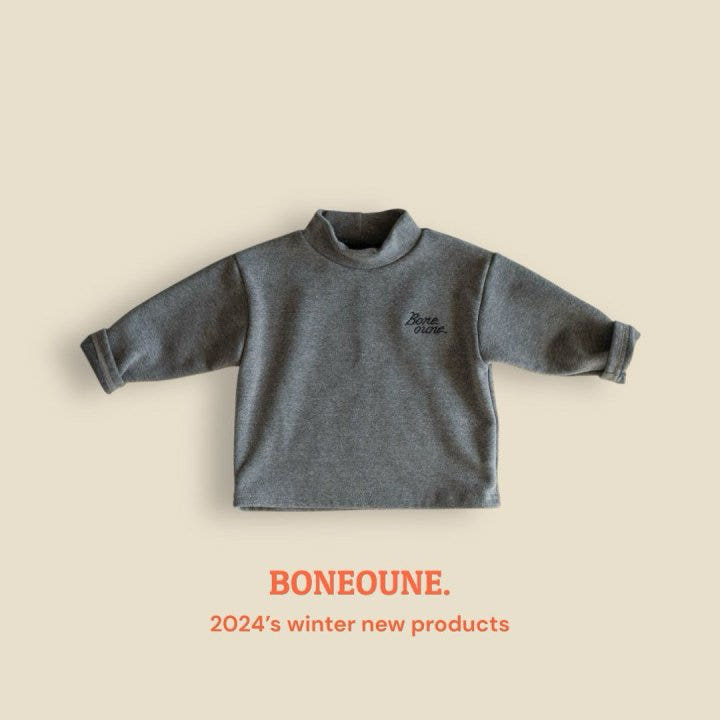 Boneoune - Korean Children Fashion - #discoveringself - Tail Fleece Turtleneck Tee - 4