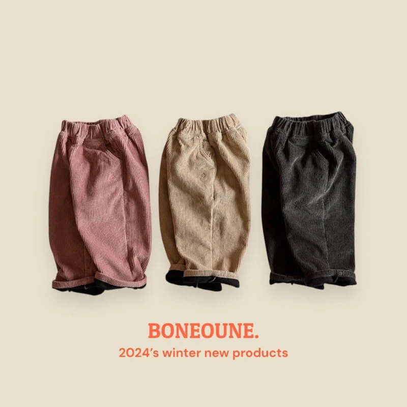 Boneoune - Korean Children Fashion - #kidsshorts - Winter Corduroy Pants