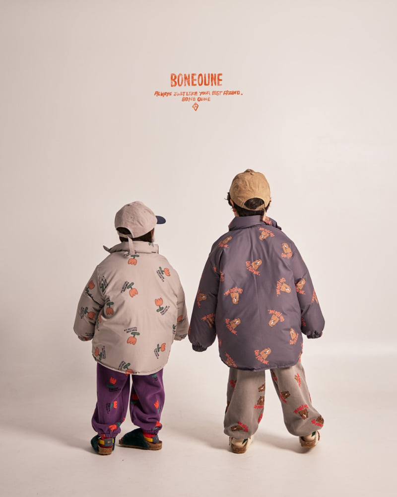 Boneoune - Korean Children Fashion - #kidsshorts - Cree Flower Padded Jumper - 11