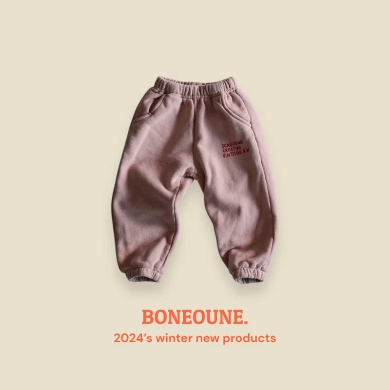 Boneoune - Korean Children Fashion - #fashionkids - Sugar Fleece Jogger Pants - 4