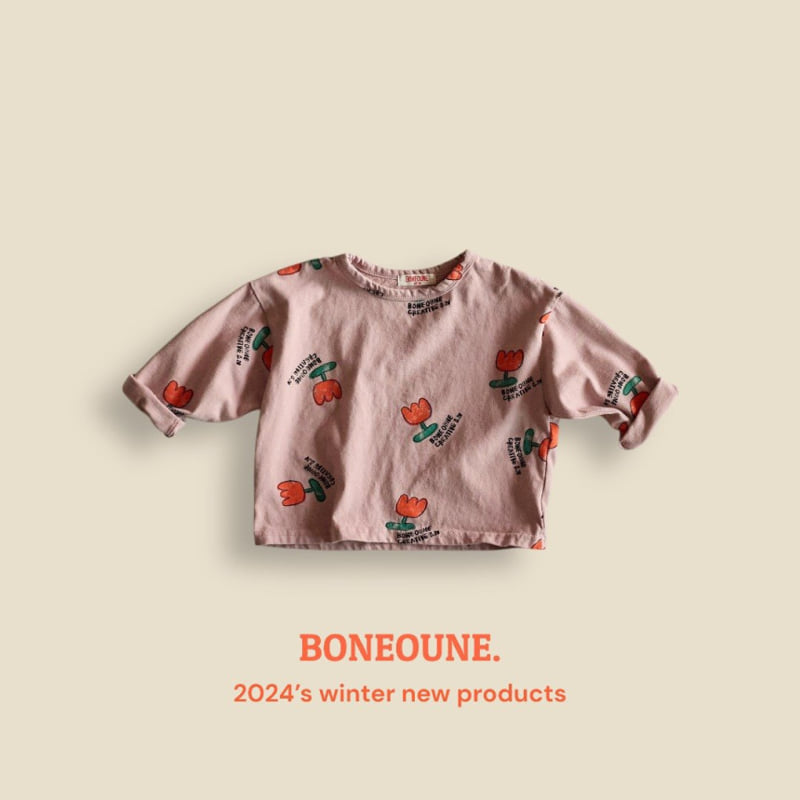 Boneoune - Korean Children Fashion - #kidsstore - Cree Flower Single Tee - 8