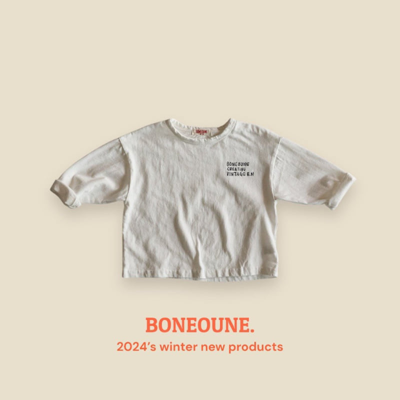 Boneoune - Korean Children Fashion - #littlefashionista - Vintage Winter Tee - 2