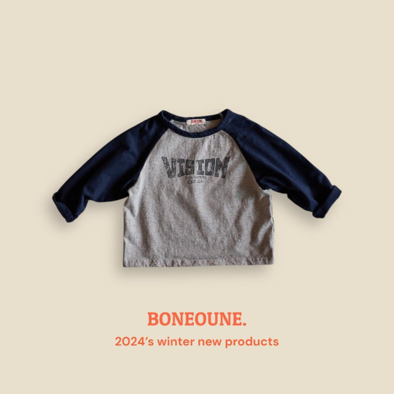 Boneoune - Korean Children Fashion - #littlefashionista - Vision Ragran Tee