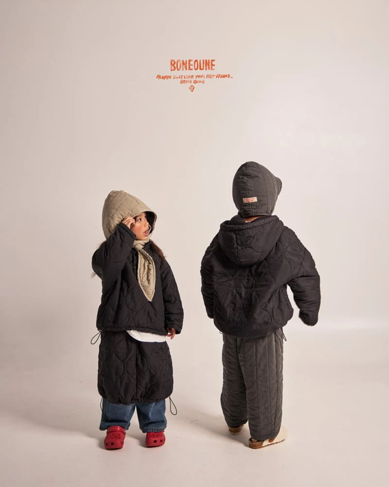 Boneoune - Korean Children Fashion - #littlefashionista - Drop Rabbit Hood Warmer - 9