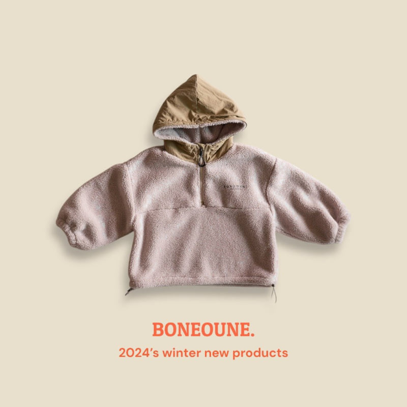 Boneoune - Korean Children Fashion - #magicofchildhood - Mega Fleece Hoodie Anorak - 4