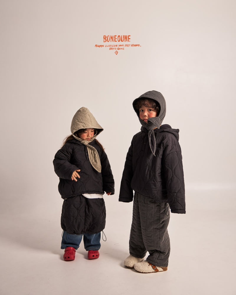 Boneoune - Korean Children Fashion - #minifashionista - Drop Rabbit Hood Warmer - 11