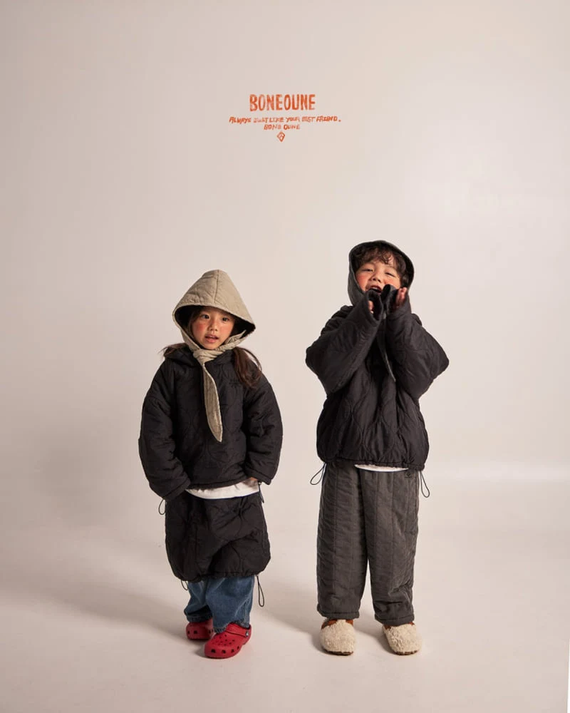 Boneoune - Korean Children Fashion - #minifashionista - Pigment Vertical Quilted Pants - 8