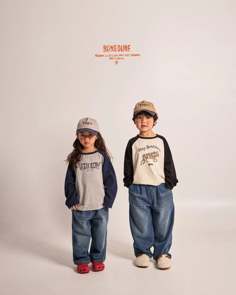 Boneoune - Korean Children Fashion - #toddlerclothing - Vision Ragran Tee - 6