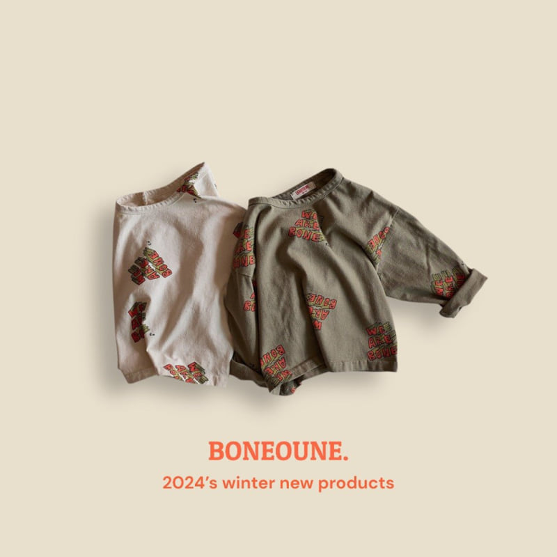 Boneoune - Korean Children Fashion - #toddlerclothing - We Are Bone Single Tee