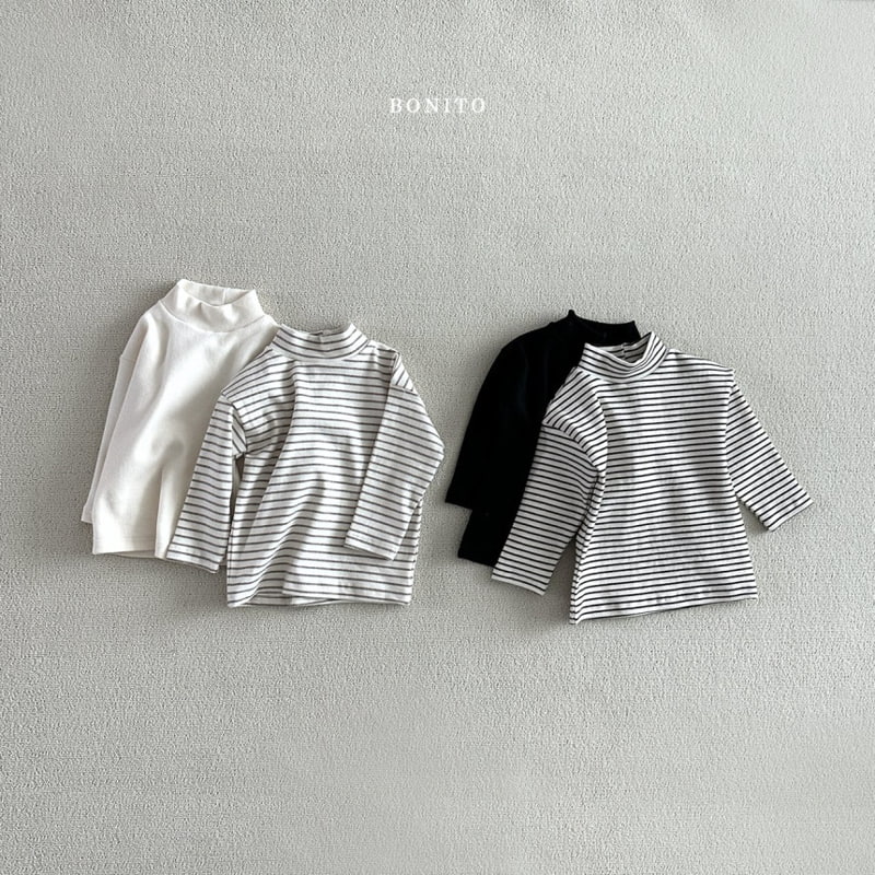 Bonito - Korean Baby Fashion - #babyboutique - Turtleneck Tee Set - 3