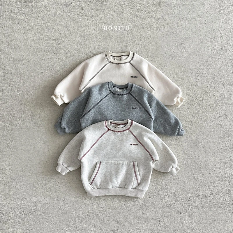 Bonito - Korean Baby Fashion - #babyboutiqueclothing - Stitch Kangaroo Sweatshirts