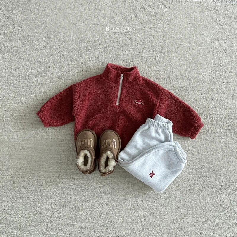 Bonito - Korean Baby Fashion - #babyboutiqueclothing - Soft Dumble Half Zip-up Top - 6