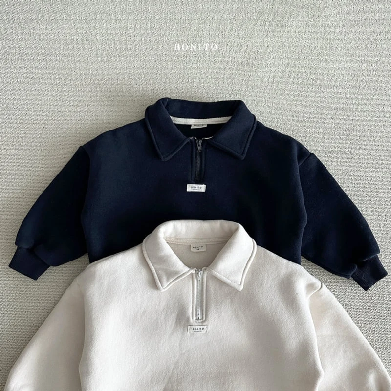 Bonito - Korean Baby Fashion - #babyboutiqueclothing - Collar Sweatshirts - 2