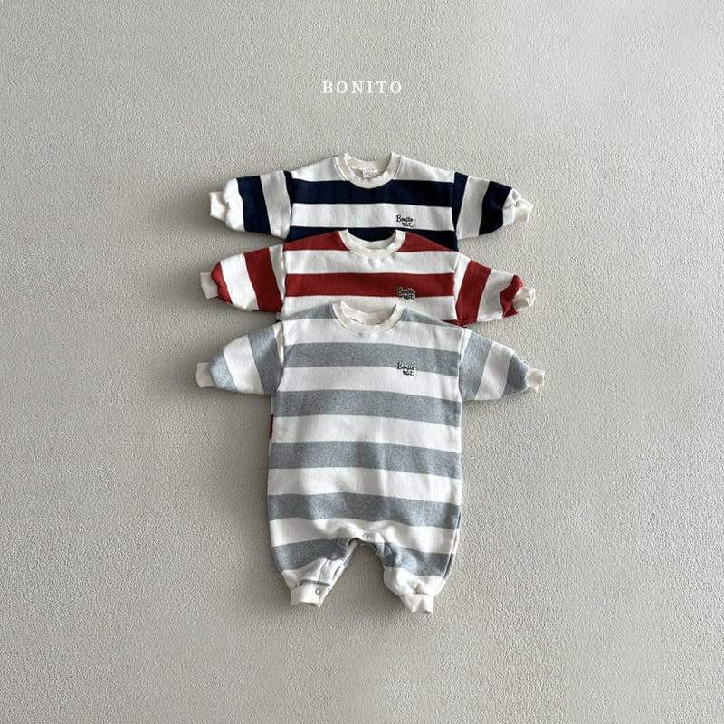 Bonito - Korean Baby Fashion - #babyboutiqueclothing - Stripe Suit - 2