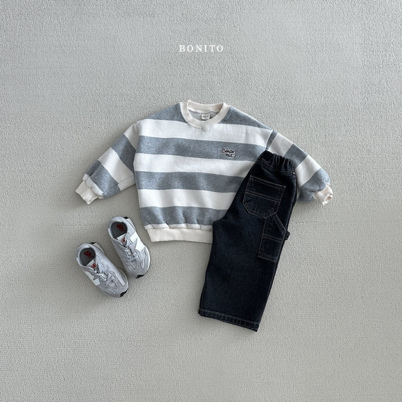 Bonito - Korean Baby Fashion - #babyboutiqueclothing - Stripe Sweatshirts - 4