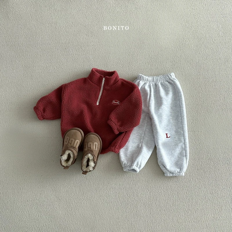 Bonito - Korean Baby Fashion - #babyclothing - Soft Dumble Half Zip-up Top - 7