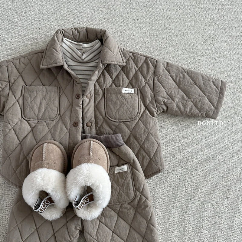 Bonito - Korean Baby Fashion - #babyfashion - Dia Quilted Shirt - 11