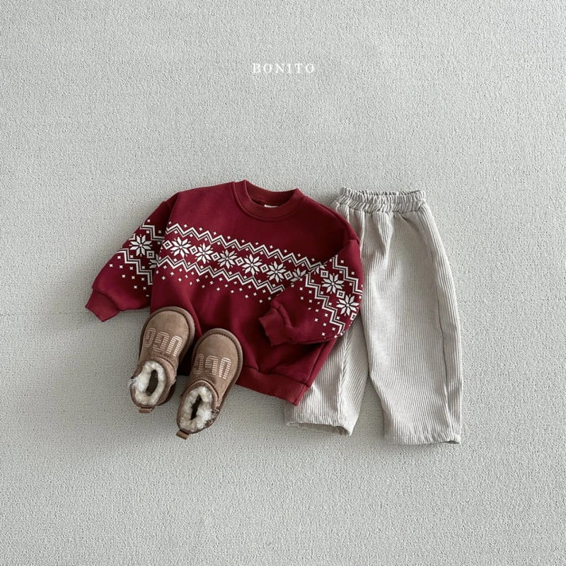 Bonito - Korean Baby Fashion - #babyfashion - Corduroy Fleece Pants - 8