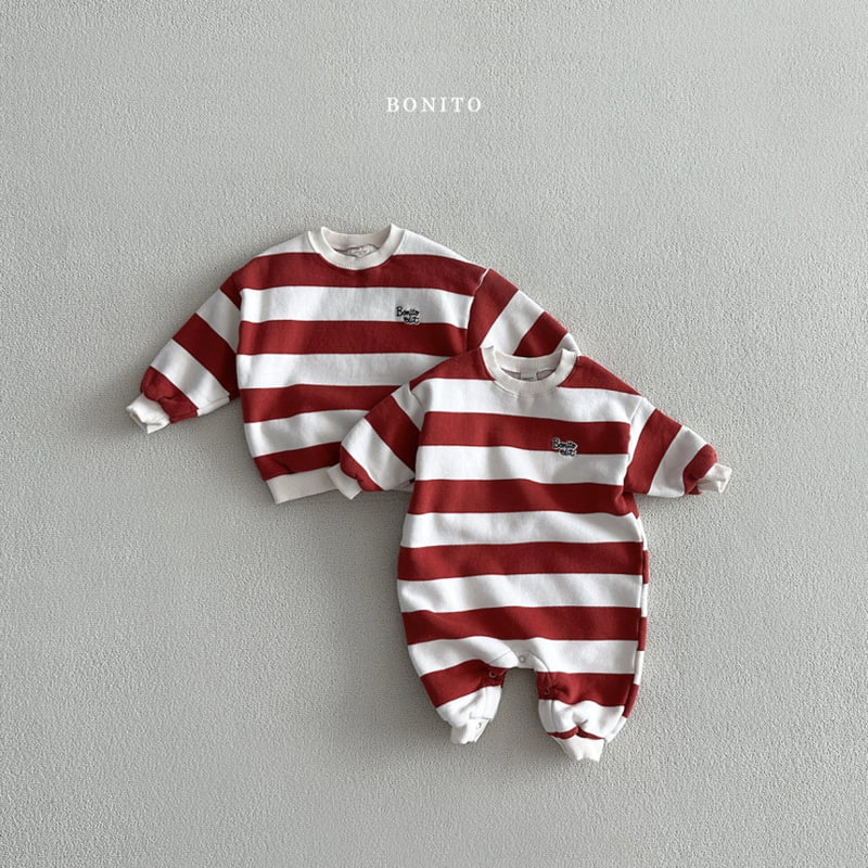 Bonito - Korean Baby Fashion - #babyclothing - Stripe Suit - 4