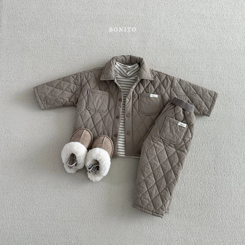 Bonito - Korean Baby Fashion - #babyfever - Dia Quilted Pants - 10