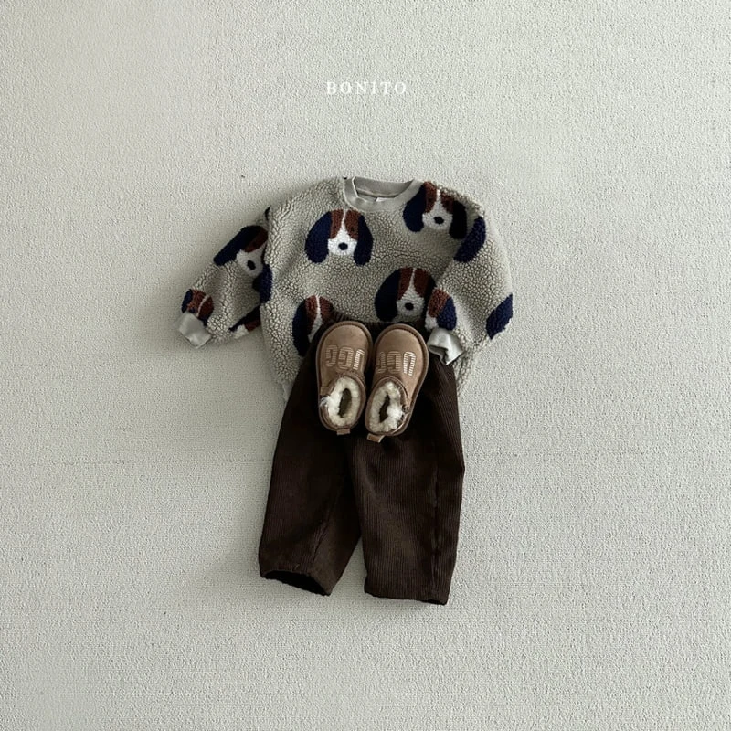 Bonito - Korean Baby Fashion - #babyfever - Number Dog Dumble Sweatshirts - 7