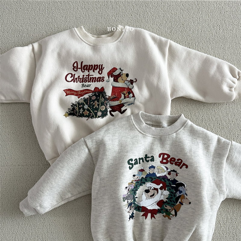 Bonito - Korean Baby Fashion - #babyfever - Santa Bear Sweatshirts - 2