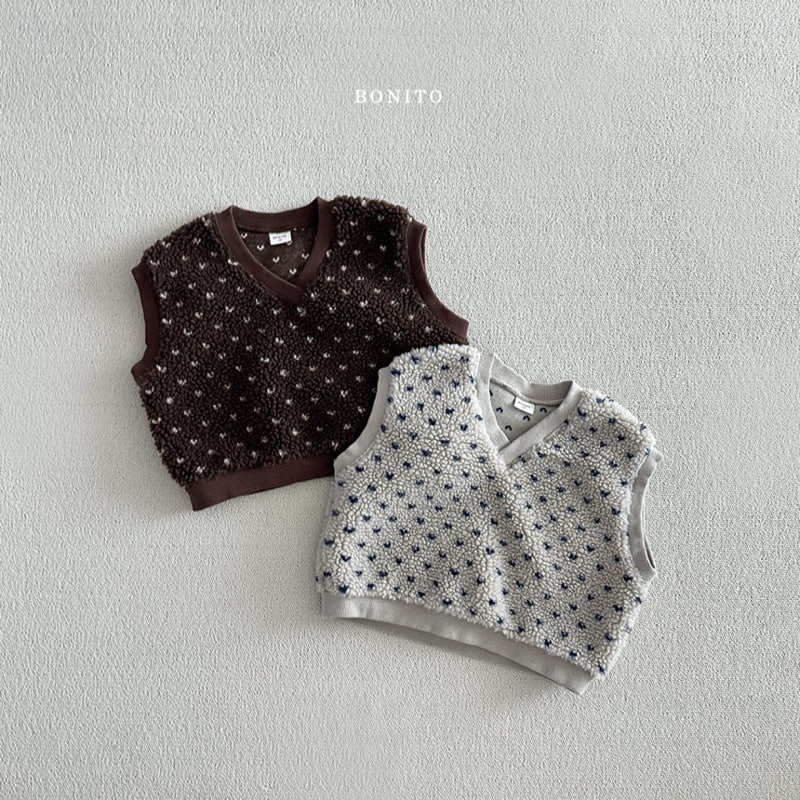 Bonito - Korean Baby Fashion - #babyfashion - Heart Dumble Vest - 4